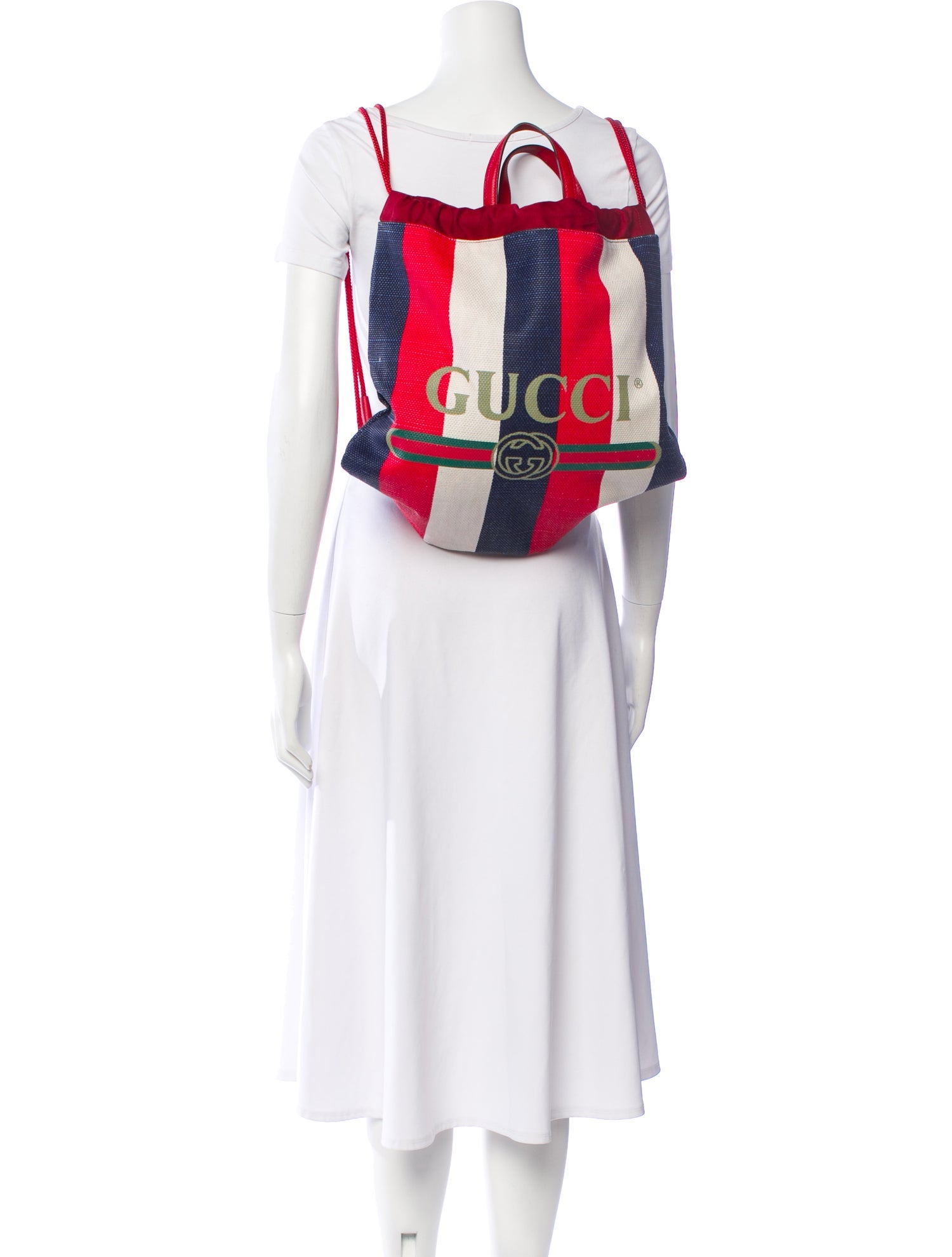 Gucci Sylvie Web Logo Drawstring